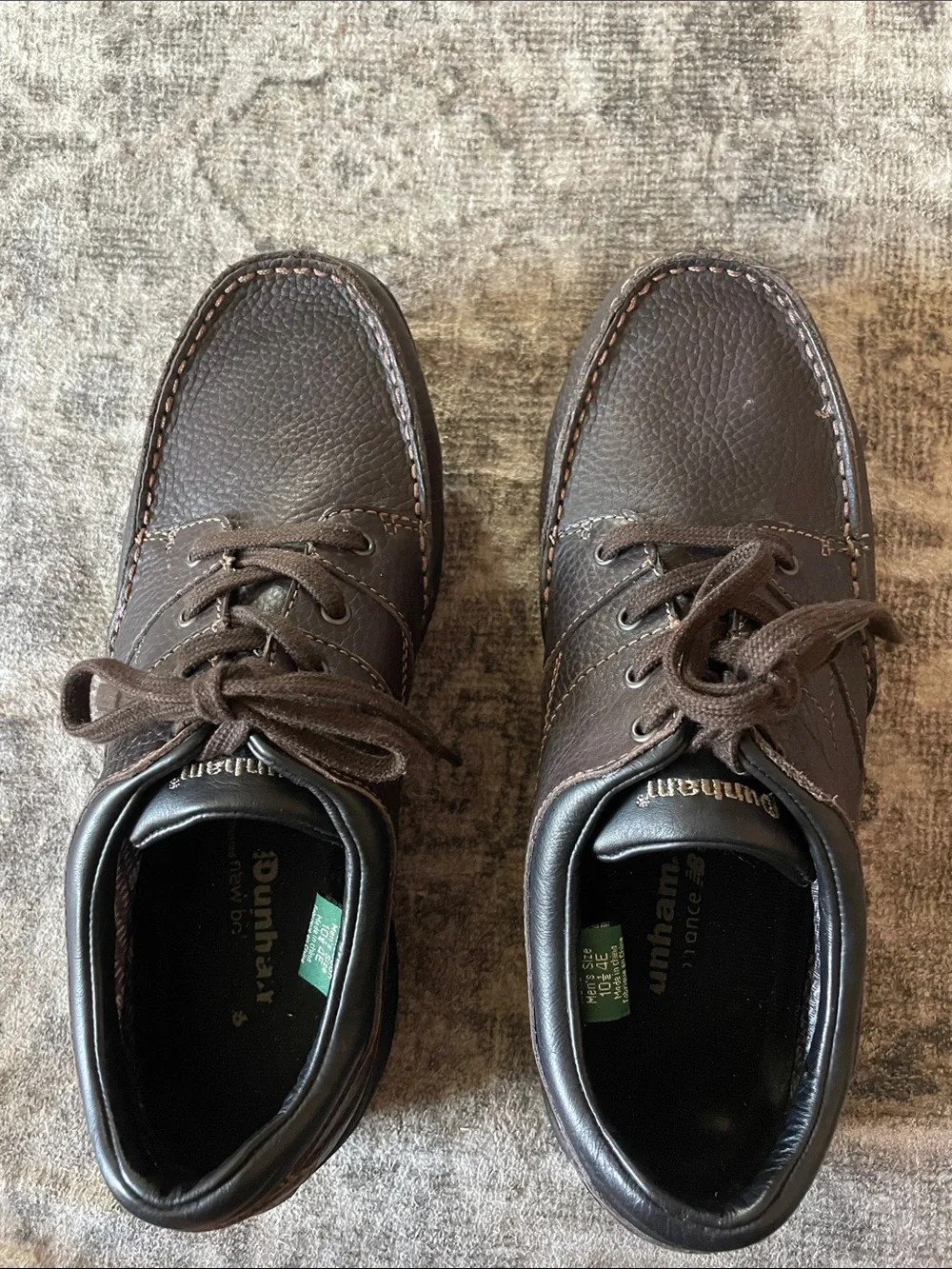 Dunham Dark Brown Pebbled Leather Chukka Boots